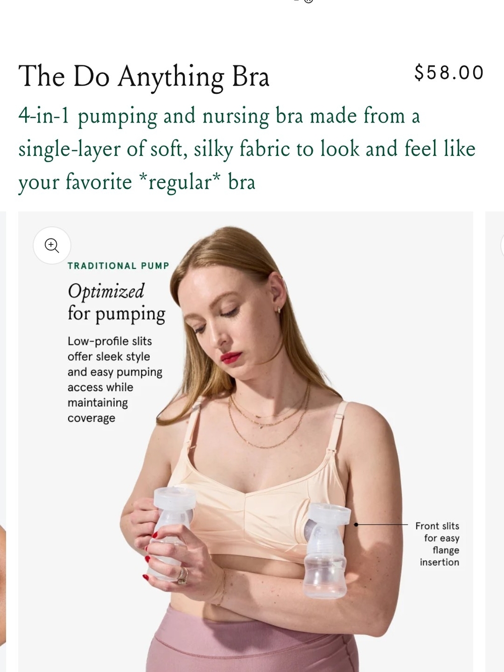 The Do Anything Bra — Nursing & Pumping Bra in Blush